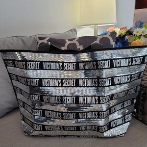 Victoria Secret Black And Silver Sequin NWOT